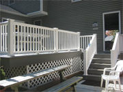 Deck constructed with Trex in RI